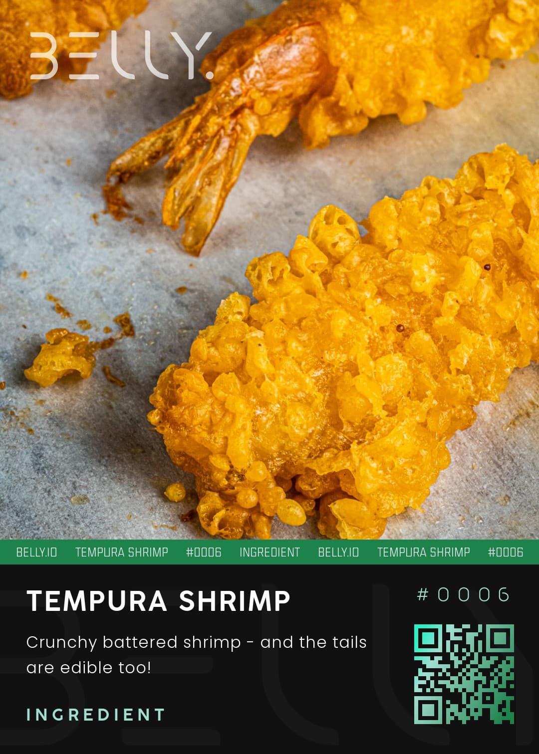 Tempura Shrimp - Crunchy battered shrimp - and the tails are edible too!
