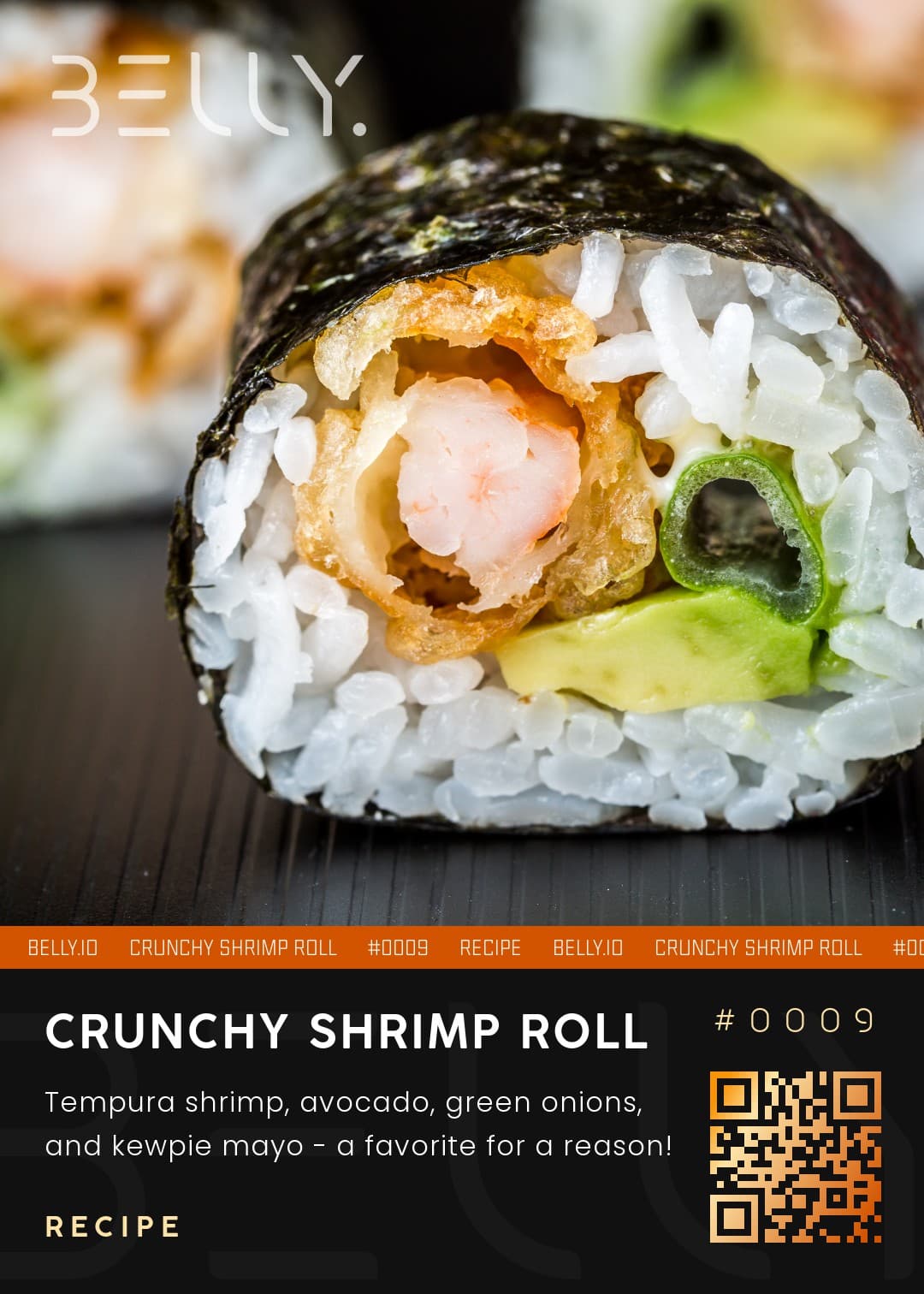 Crunchy Shrimp Roll - Tempura shrimp, avocado, green onions, and kewpie mayo - a favorite for a reason!